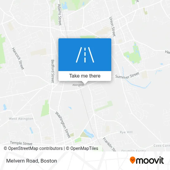 Melvern Road map