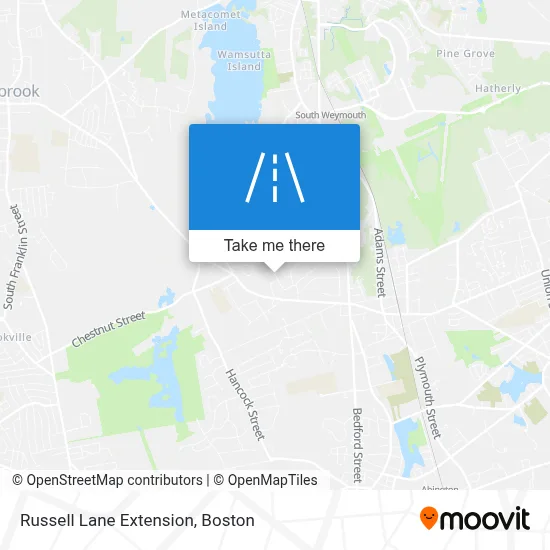 Russell Lane Extension map