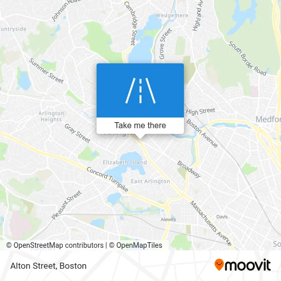Alton Street map