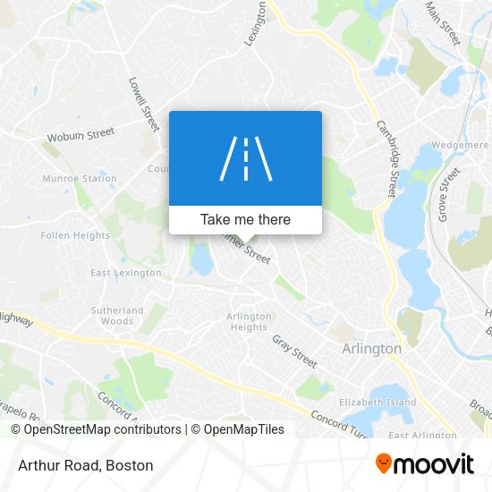 Mapa de Arthur Road