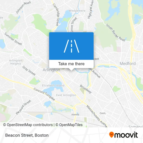 Beacon Street map