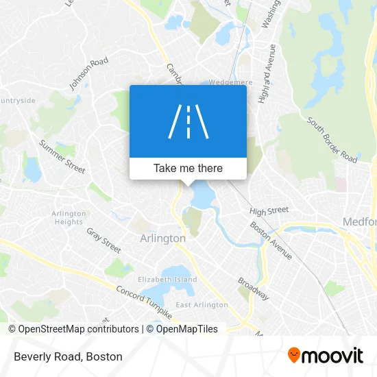 Beverly Road map