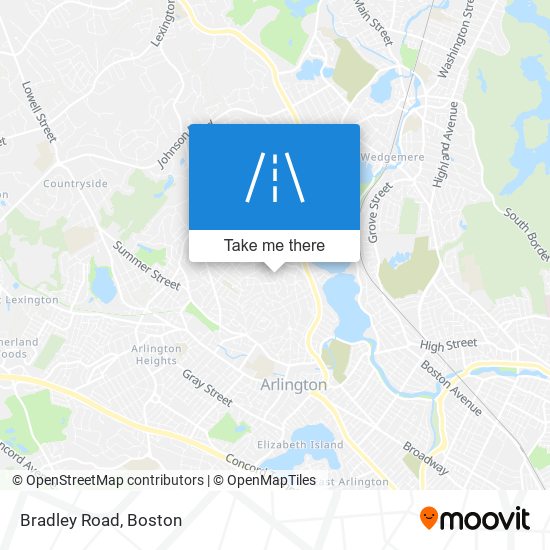 Bradley Road map