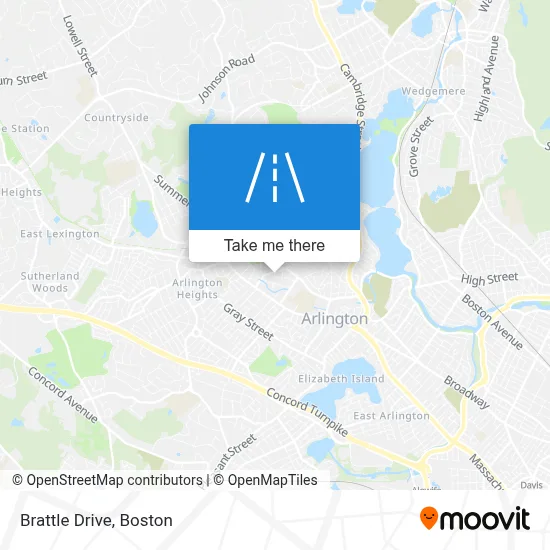 Brattle Drive map