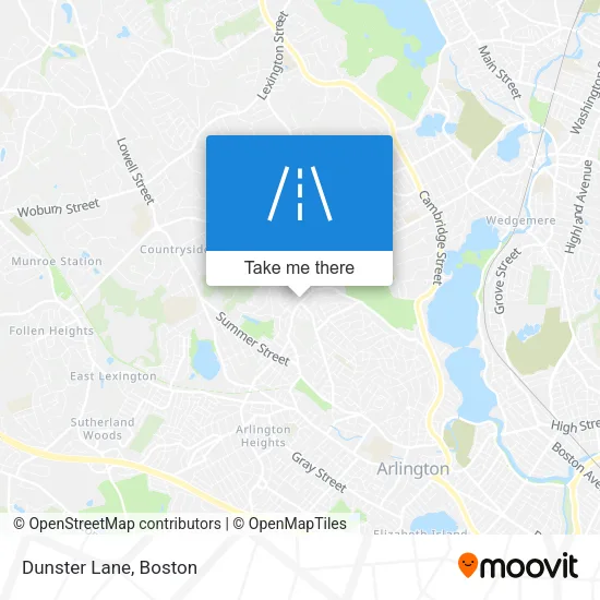Dunster Lane map