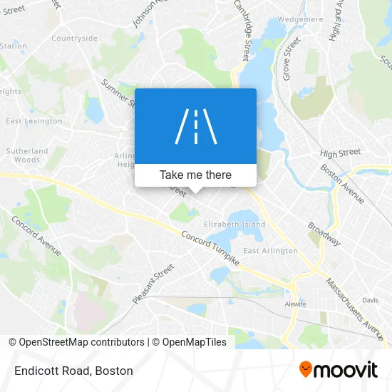 Endicott Road map