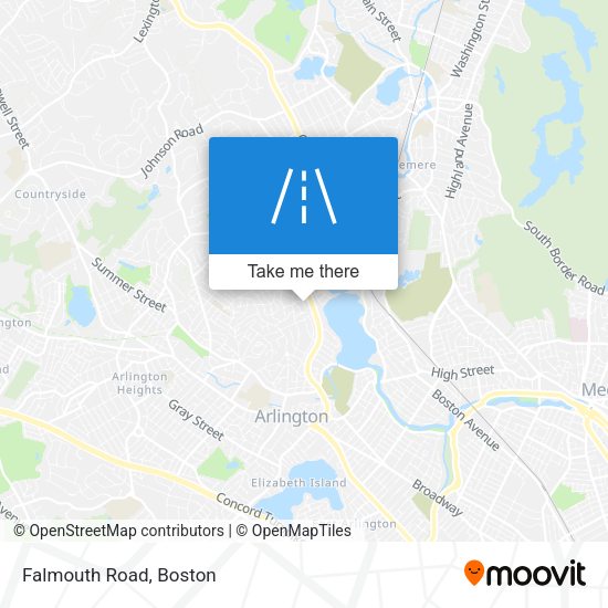 Mapa de Falmouth Road