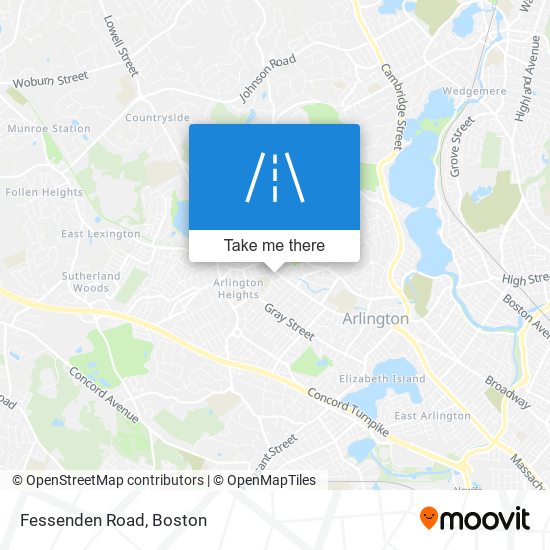 Fessenden Road map