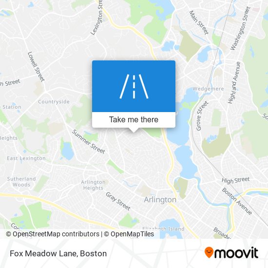 Fox Meadow Lane map