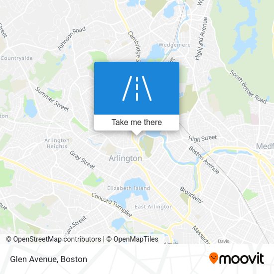 Mapa de Glen Avenue