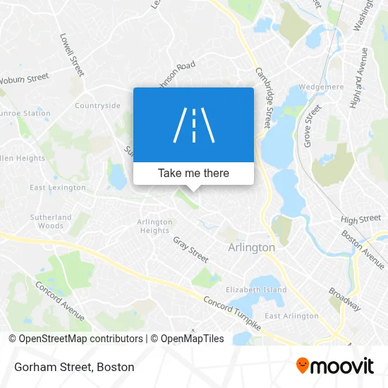 Gorham Street map