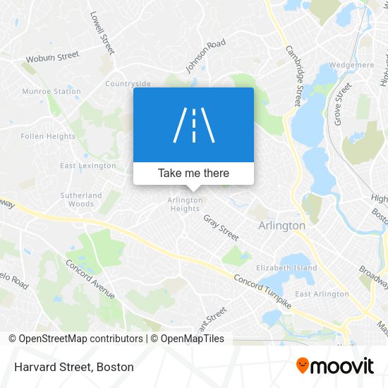 Harvard Street map