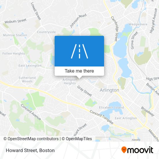 Mapa de Howard Street