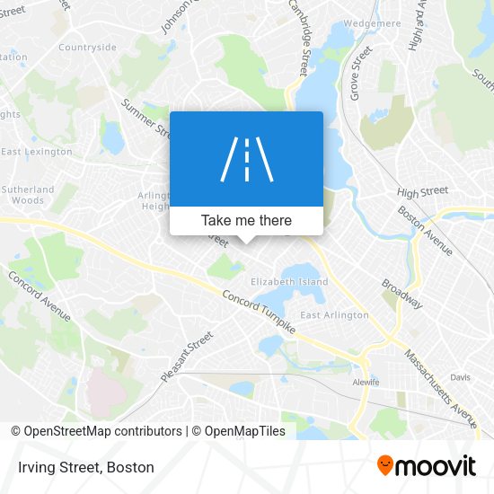 Mapa de Irving Street