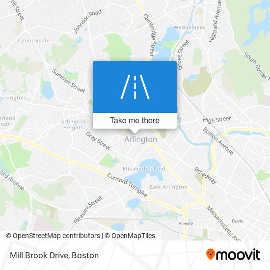 Mill Brook Drive map