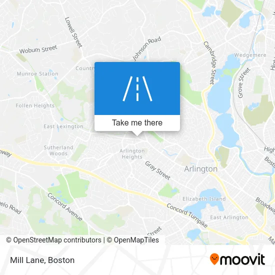 Mill Lane map