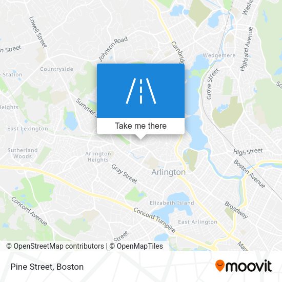Mapa de Pine Street
