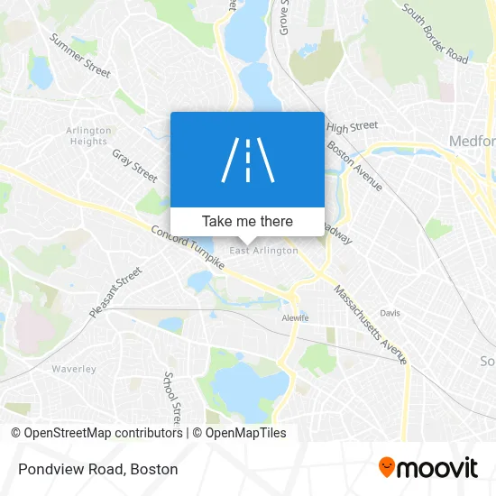 Pondview Road map