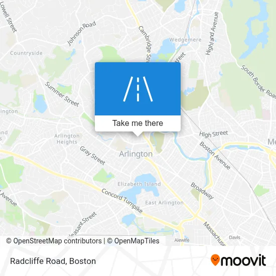 Radcliffe Road map
