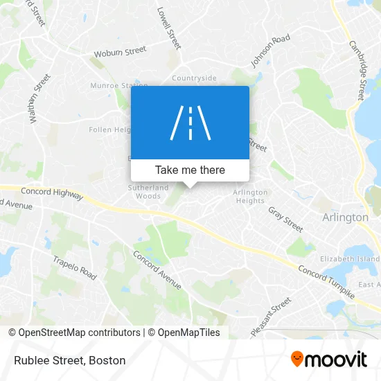 Rublee Street map