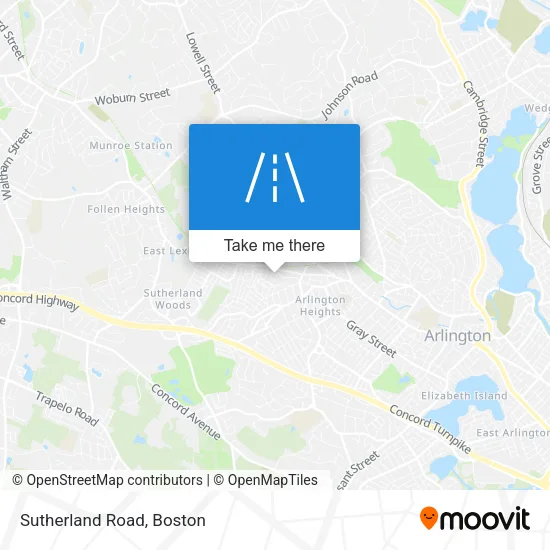 Sutherland Road map