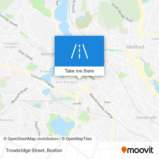 Trowbridge Street map