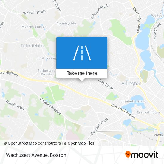 Mapa de Wachusett Avenue