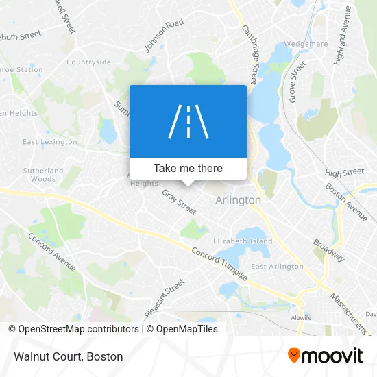 Walnut Court map