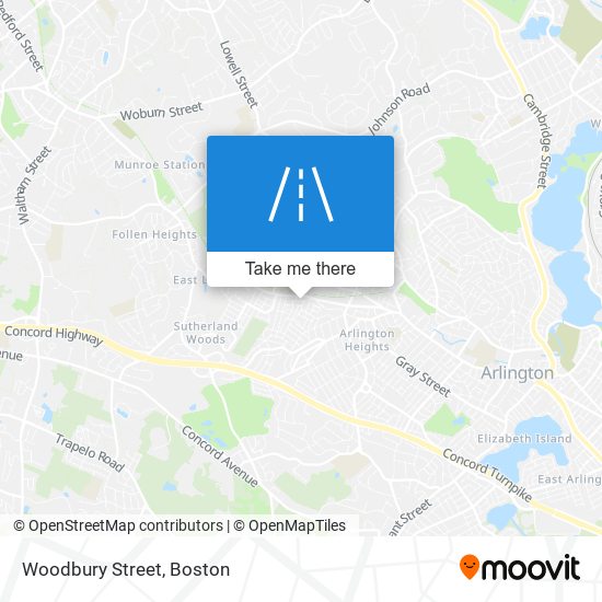 Woodbury Street map