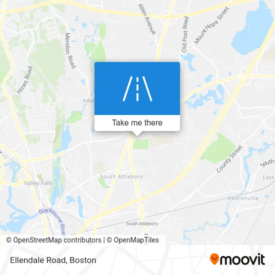 Ellendale Road map