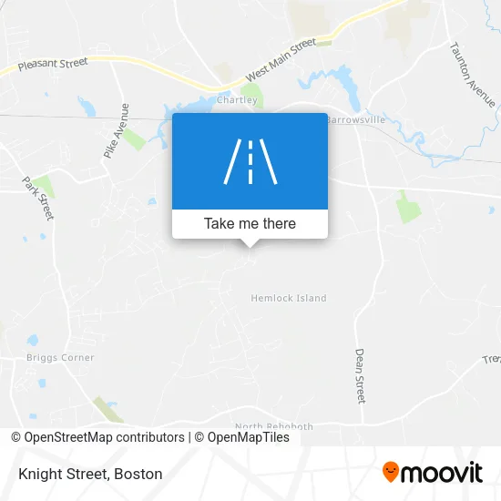 Knight Street map