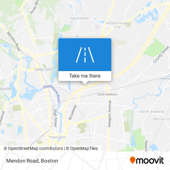 Mendon Road map