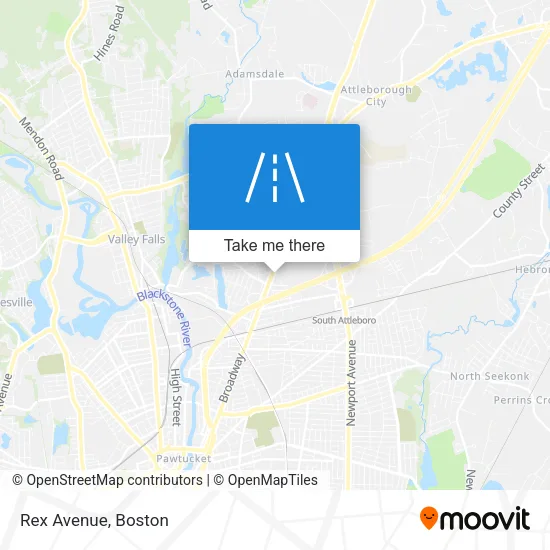 Rex Avenue map