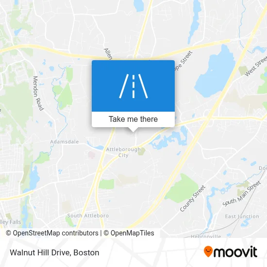 Walnut Hill Drive map