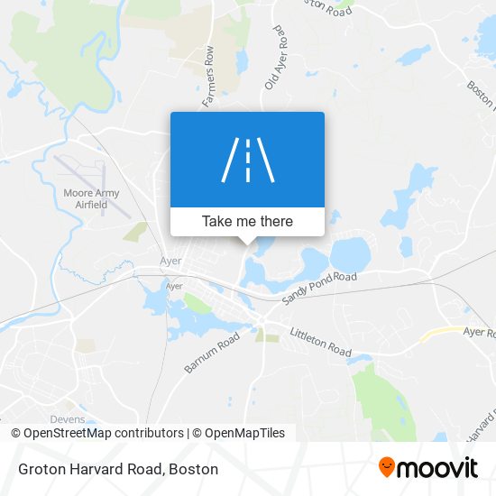 Groton Harvard Road map