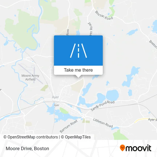 Moore Drive map
