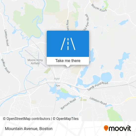 Mountain Avenue map