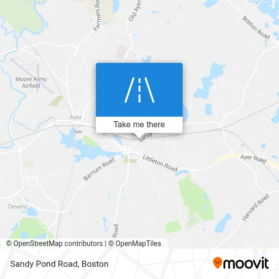 Sandy Pond Road map