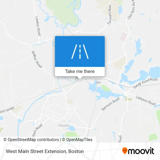 West Main Street Extension map