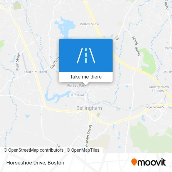 Horseshoe Drive map