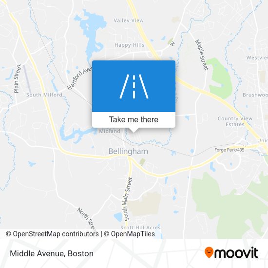 Mapa de Middle Avenue