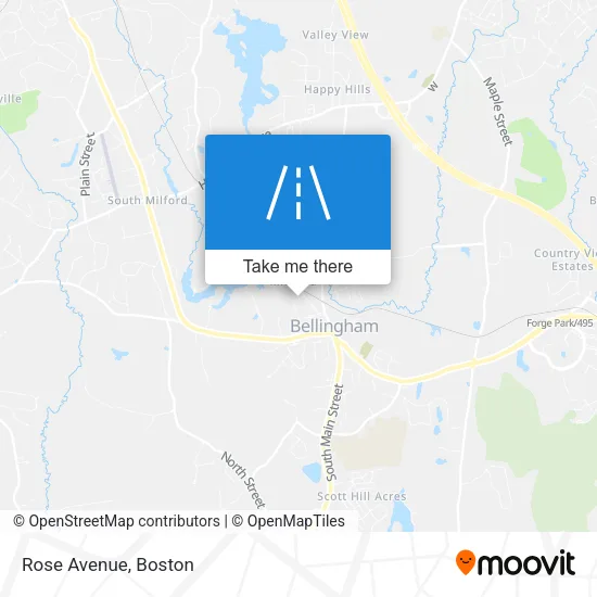 Rose Avenue map