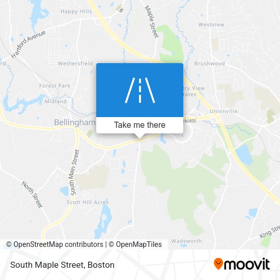 South Maple Street map