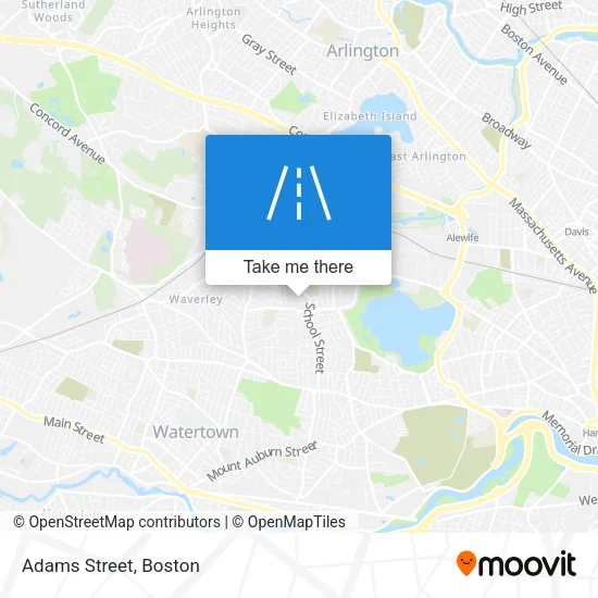 Mapa de Adams Street
