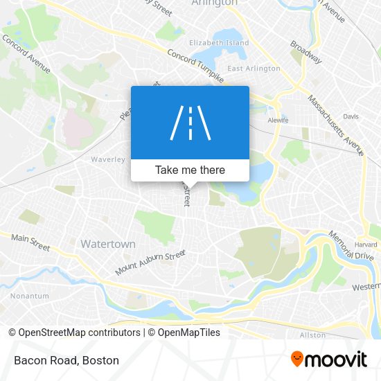 Mapa de Bacon Road