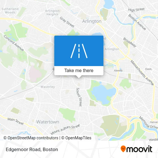Edgemoor Road map