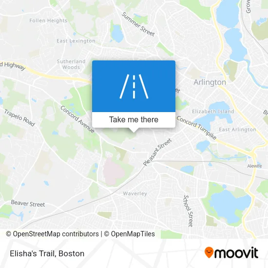 Elisha's Trail map