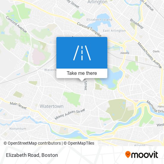 Elizabeth Road map