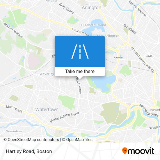 Mapa de Hartley Road
