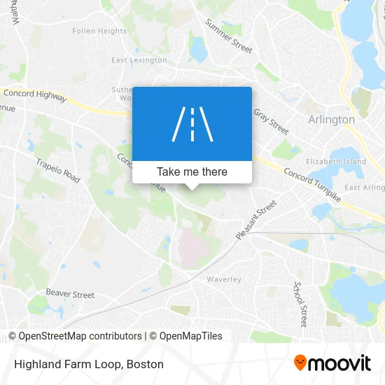 Highland Farm Loop map